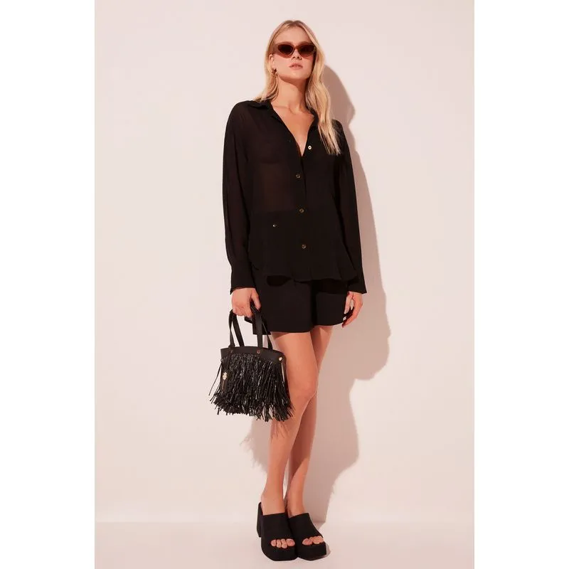 Camisa Manga Longa Citrus Preto PRETO/BLACK GG/XL