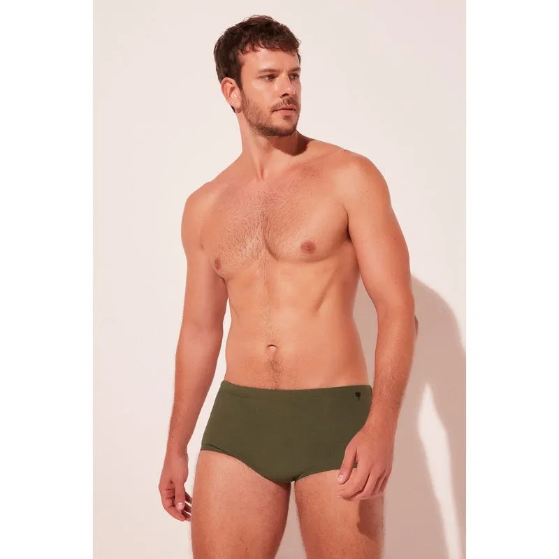 Sunga Larga Liso VERDE/GREEN M/M
