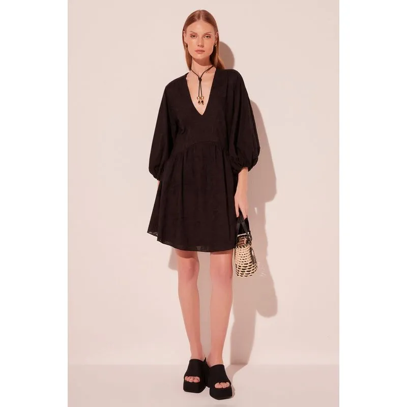 Vestido Curto Orquídea Preto PRETO/BLACK M/M