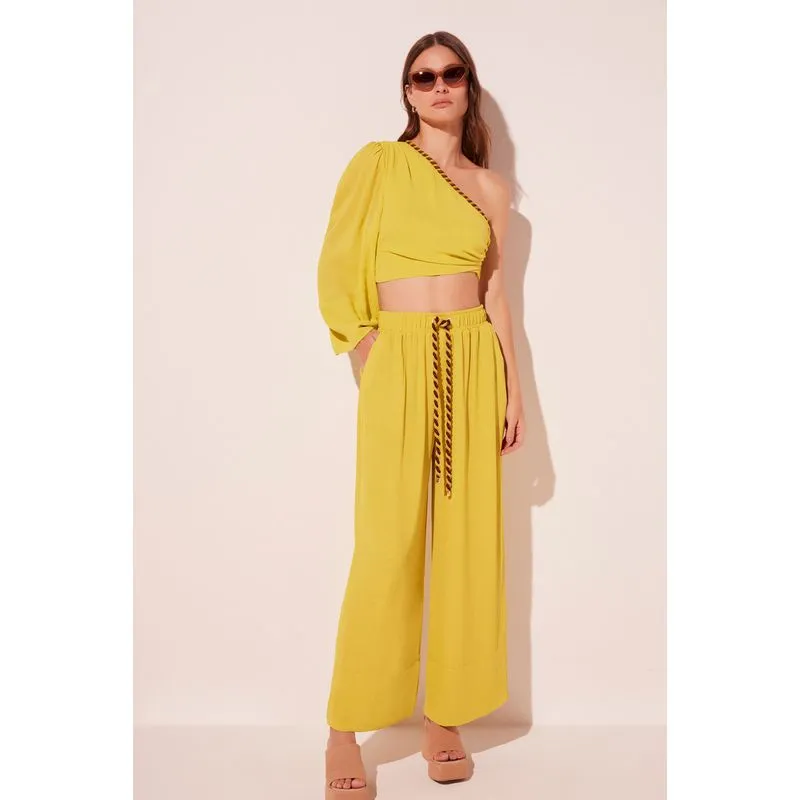 Calça Reta Citrus Amarelo AMARELO/YELLOW G/L