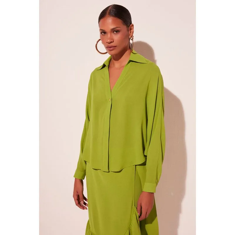 Camisa Manga Longa Relva Folhagem VERDE/GREEN PP/XS