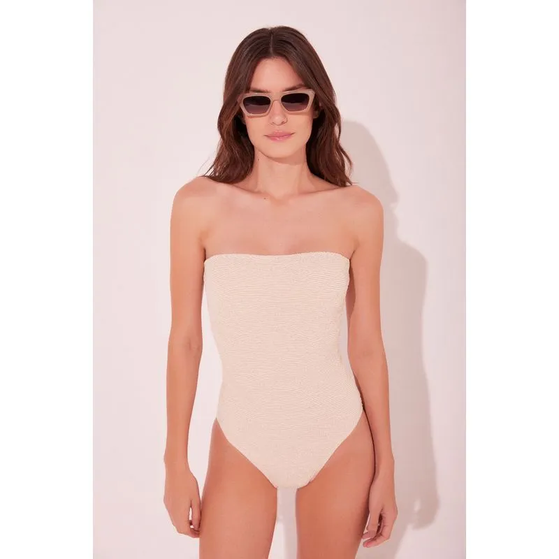 Maiô Faixa Textura Off White OFF WHITE/OFF WHITE M/M