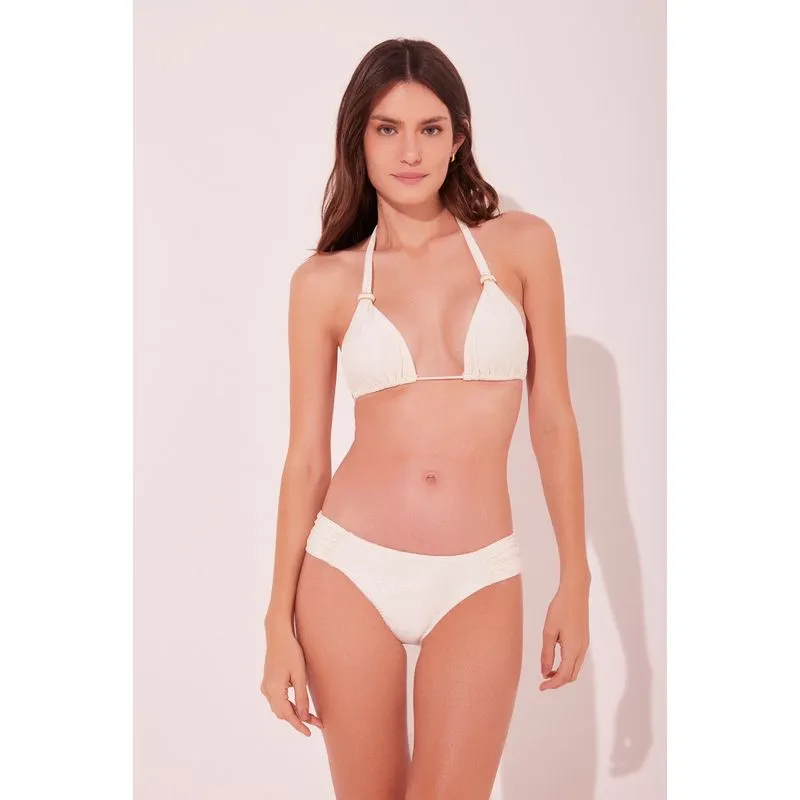 Biquíni Calcinha Lateral Média Escamas Off White OFF WHITE/OFF WHITE PP/XS