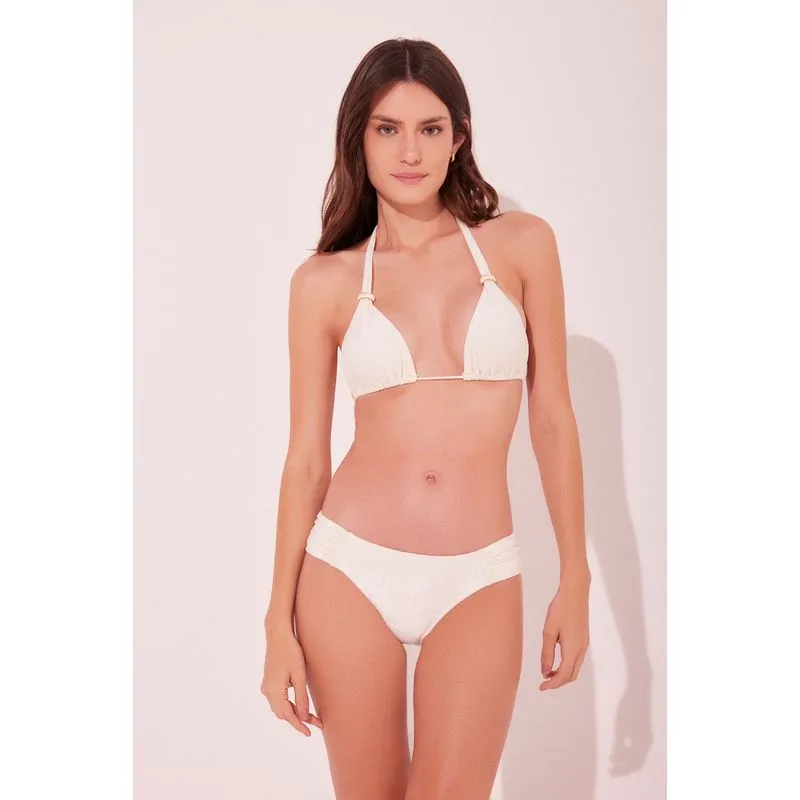 Biquíni Calcinha Lateral Média Escamas Off White OFF WHITE/OFF WHITE M/M