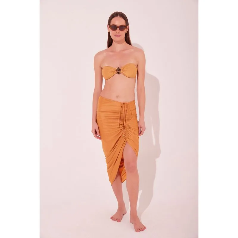 Saia Midi Damasco Laranja LARANJA/ORANGE P/S