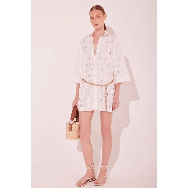 Camisa Manga Curta Amar Off White OFF WHITE/OFF WHITE GG/XL