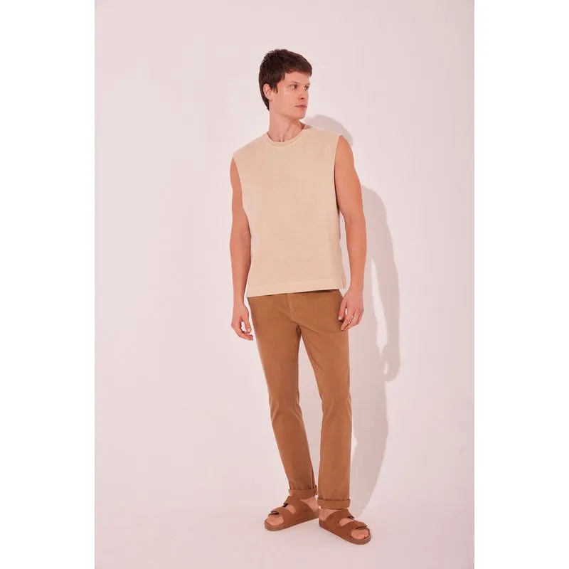 Calça Reta Avelã MARROM/BROWN 40