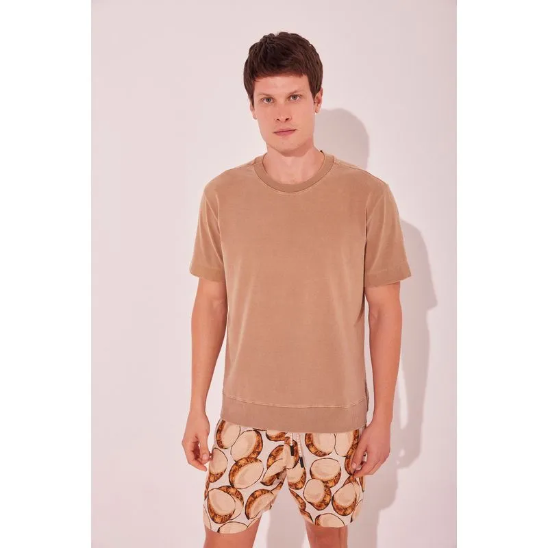 Camiseta Manga Curta Avelã MARROM/BROWN GG/XL
