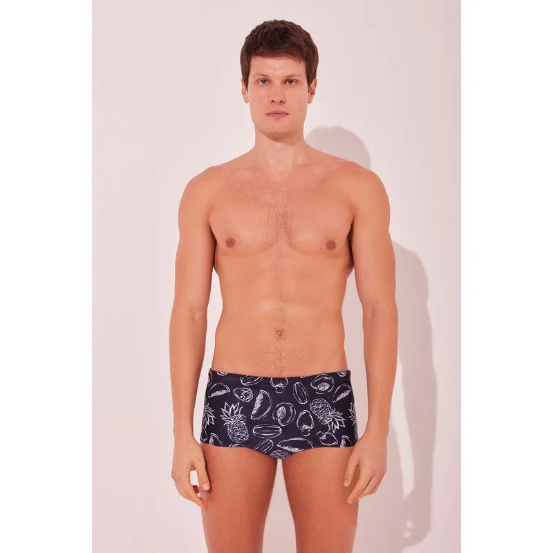 Sunga Larga Frutas Outline AZUL MARINHO/NAVY BLU P/S