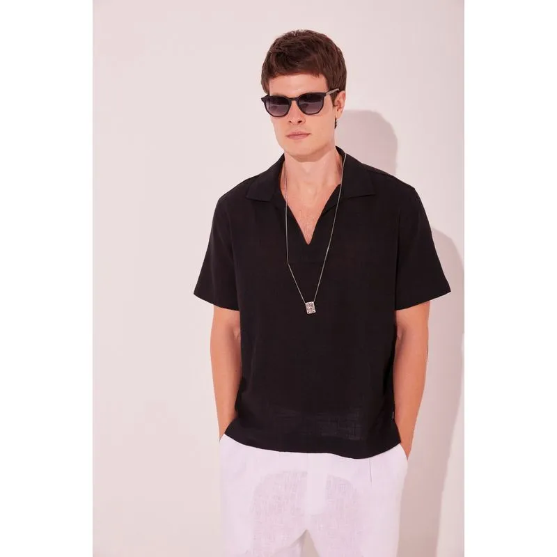 Camisa Bata Noite PRETO/BLACK M/M
