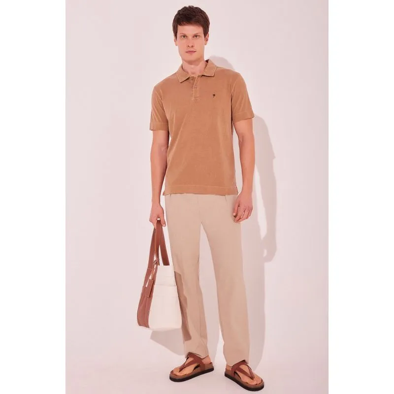 Calça Reta Grão BEGE/BEIGE 40