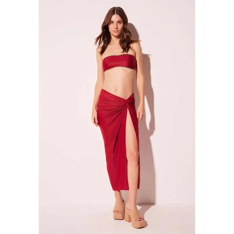 Saia Midi Cerejinha VERMELHO/RED PP/XS