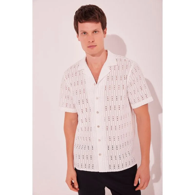 Camisa Manga Curta Alvorecer OFF WHITE/OFF WHITE G/L