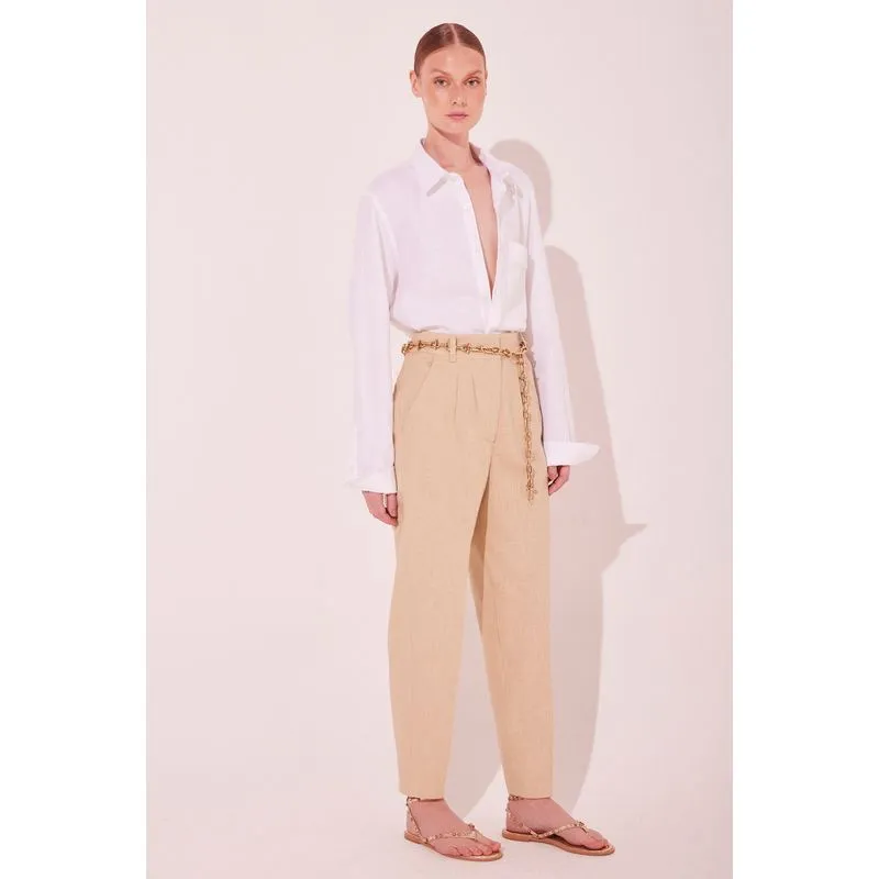 Calça Slim Fit Gaia Bege BEGE/BEIGE 46