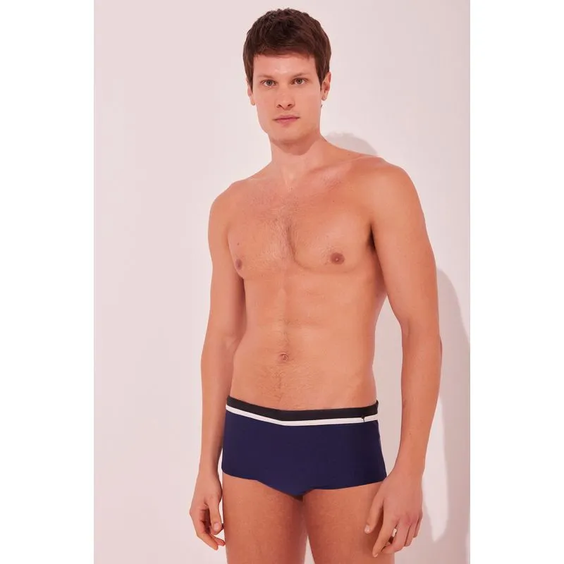 Sunga Larga Trabalhada AZUL MARINHO/NAVY BLU G/L