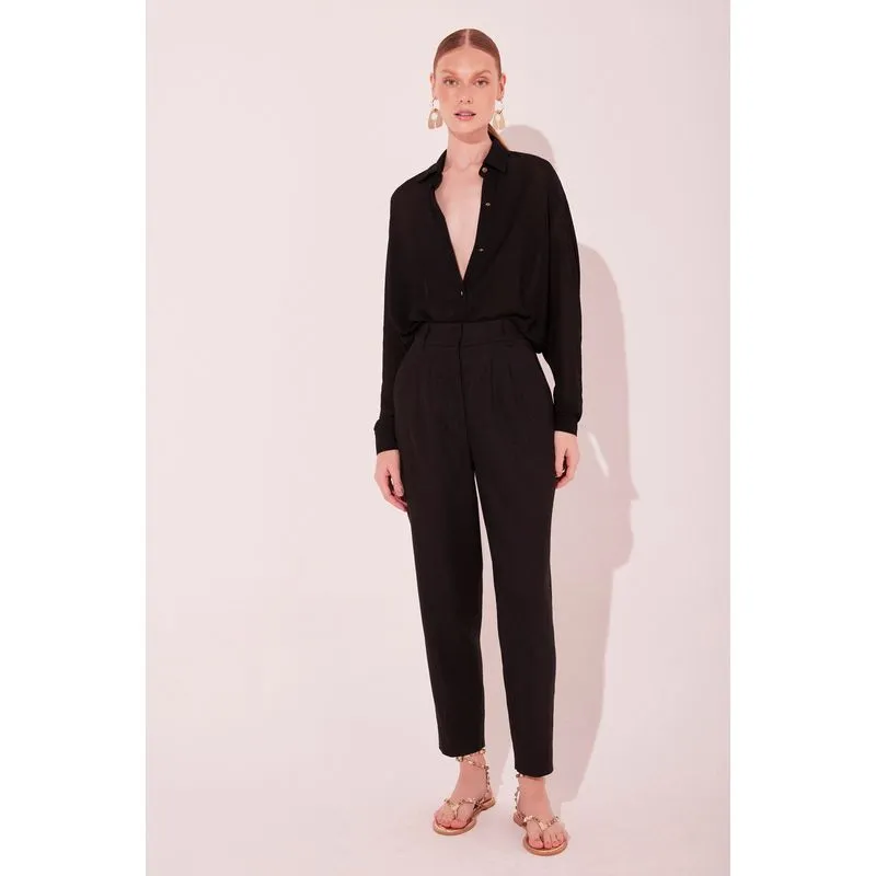 Calça Slim Fit Gaia Preto PRETO/BLACK 46