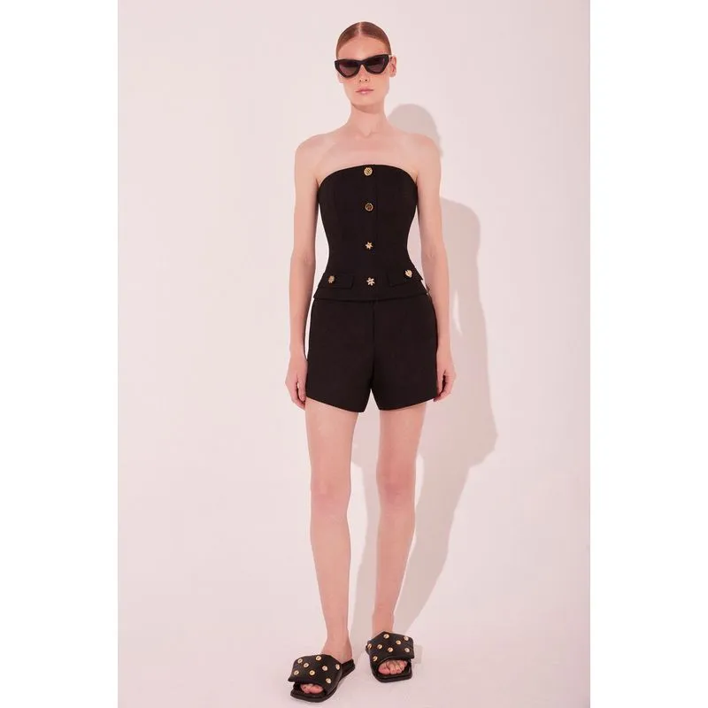 Top Faixa Gaia Preto PRETO/BLACK 36