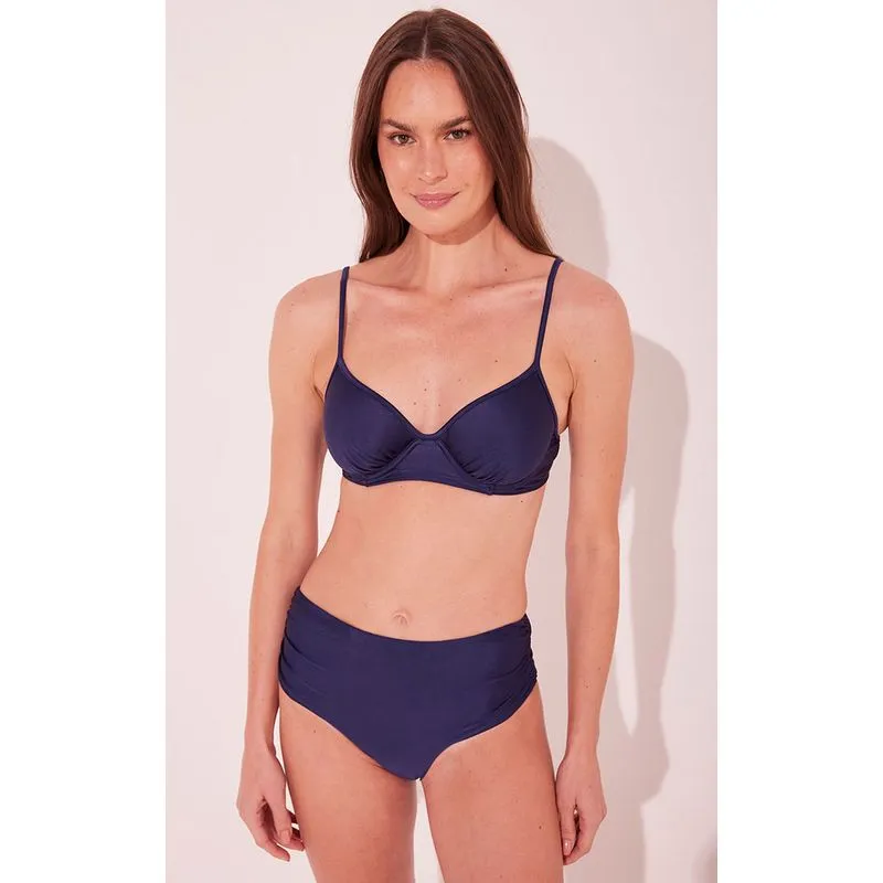 Biquíni Sutiã Alça Liso Clássico AZUL MARINHO/NAVY BLUE GG/XL