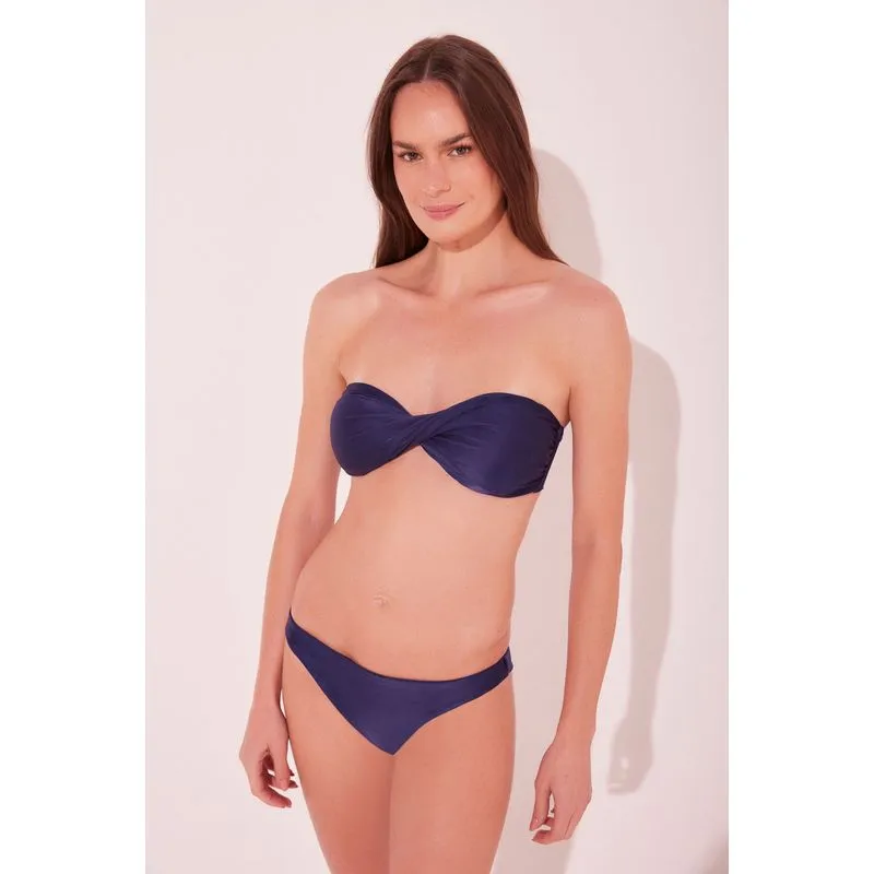 Biquíni Sutiã Faixa Liso Clássico AZUL MARINHO/NAVY BLUE GG/XL