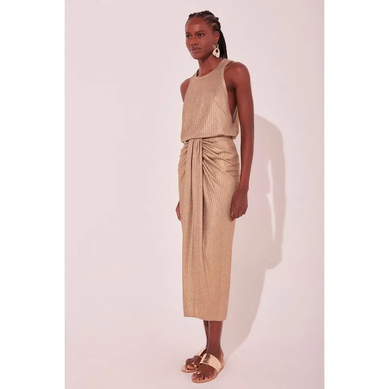 Saia Midi Metalizado Dourado DOURADO/GOLDEN PP/XS