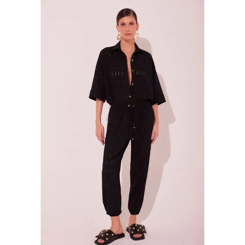 Calça Baggy Amar Preto PRETO/BLACK 40