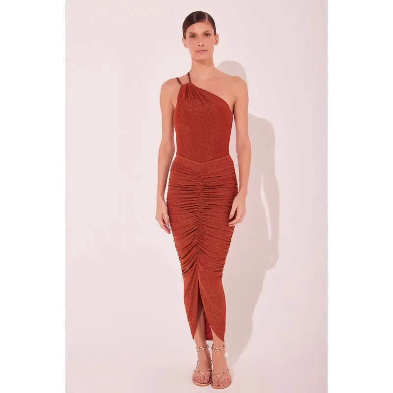 Saia Midi Cajuína LARANJA/ORANGE PP/XS