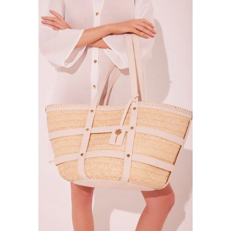 Bolsa Tote Acessórios Rústicos OFF WHITE/OFF WHITE U/ONE SIZE