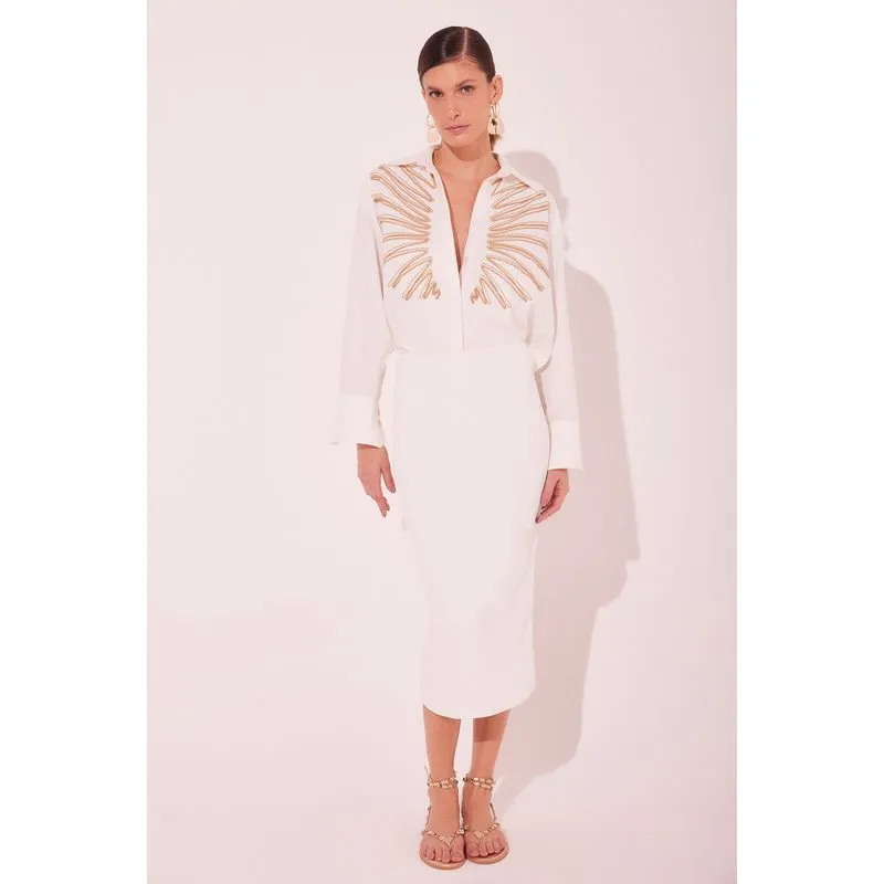 Saia Midi Maresias OFF WHITE/OFF WHITE M/M