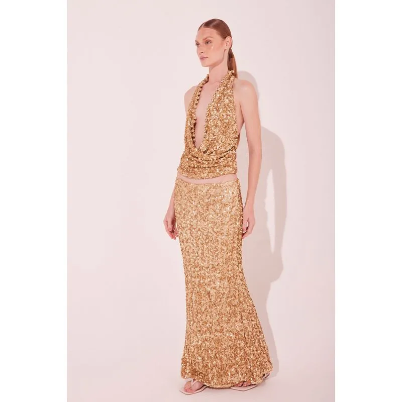 Saia Longa Sol Dourado DOURADO/GOLDEN P/S