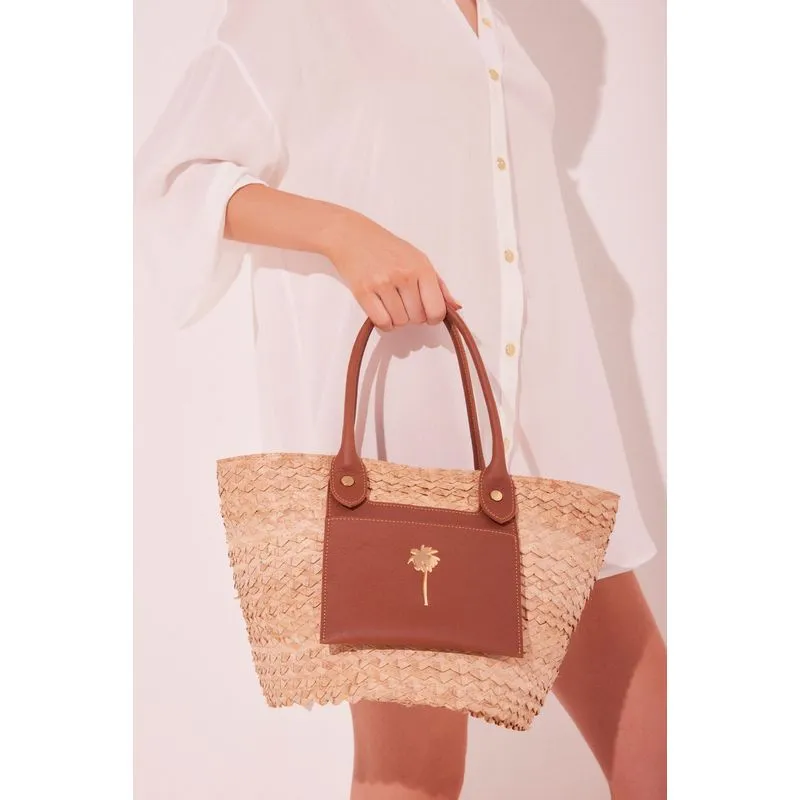 Bolsa Tote Acessórios Rústicos MARROM/BROWN U/ONE SI