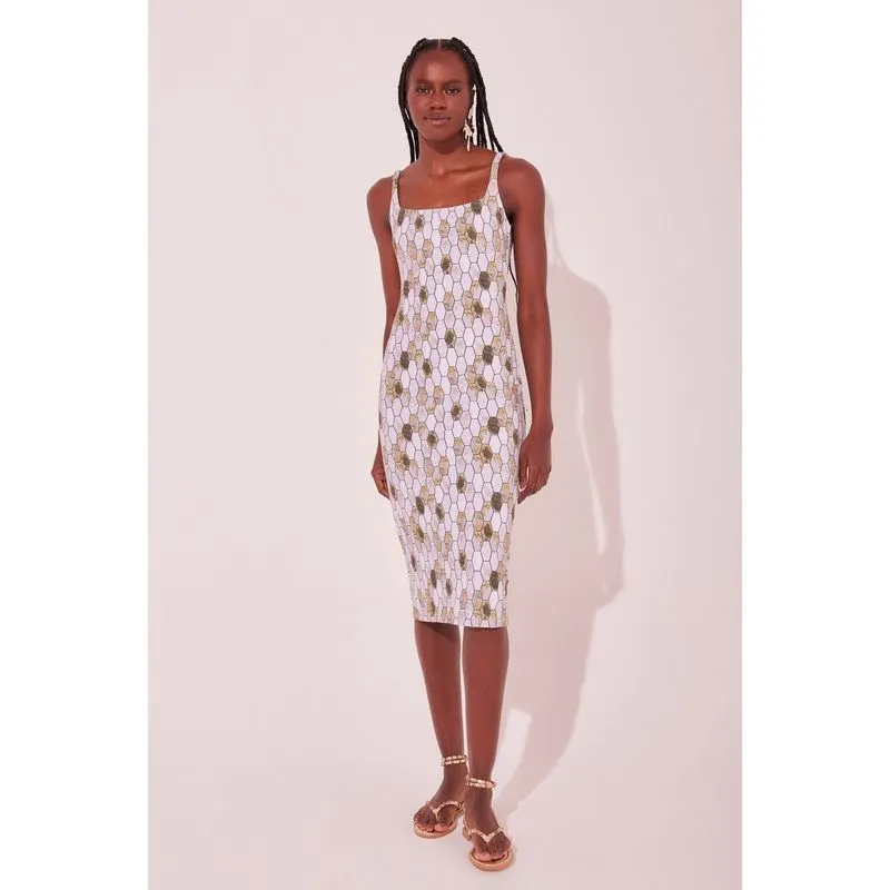 Vestido Midi Azulejos VERDE/GREEN PP/XS