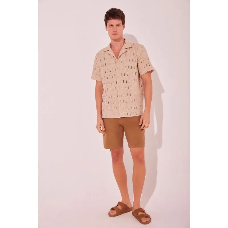 Bermuda Casual Avelâ MARROM/BROWN 42