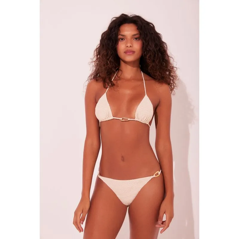 Biquíni Calcinha Lateral Fina Textura Off White OFF WHITE/OFF WHITE GG/XL