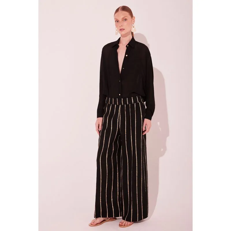 Calça Reta Leveza Preto PRETO/BLACK P/S