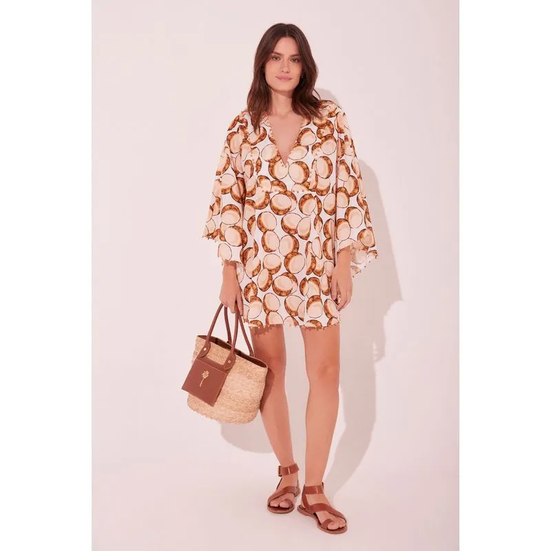 Vestido Curto Cocos OFF WHITE/OFF WHITE M/M