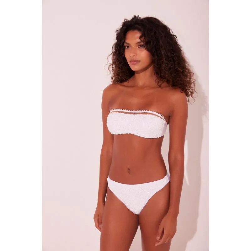 Biquíni Sutiã Faixa Sol Branco BRANCO/WHITE PP/XS