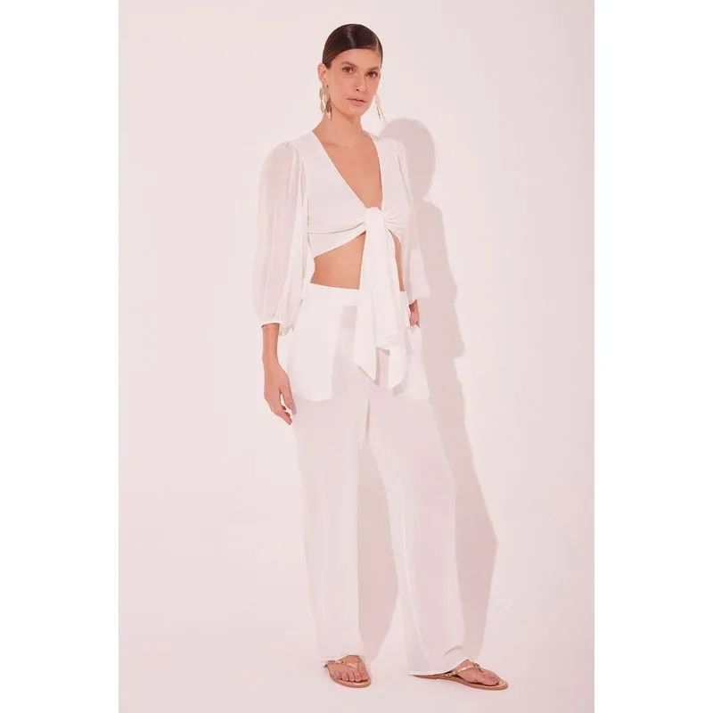 Top Cropped Solário OFF WHITE/OFF WHITE G/L