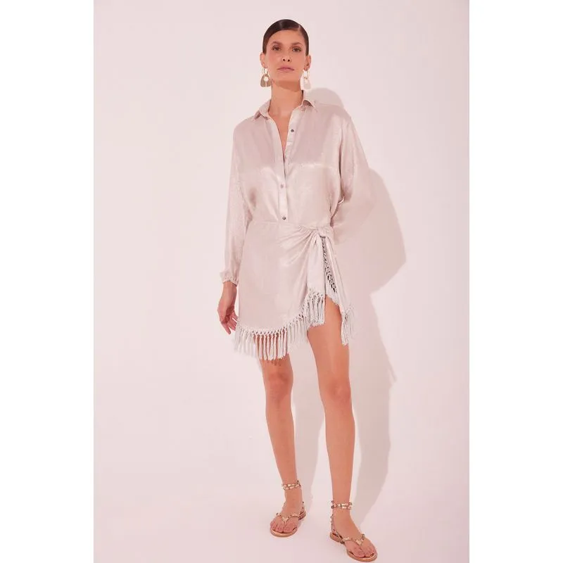 Saia Curta Shine Off White OFF WHITE/OFF WHITE GG/XL