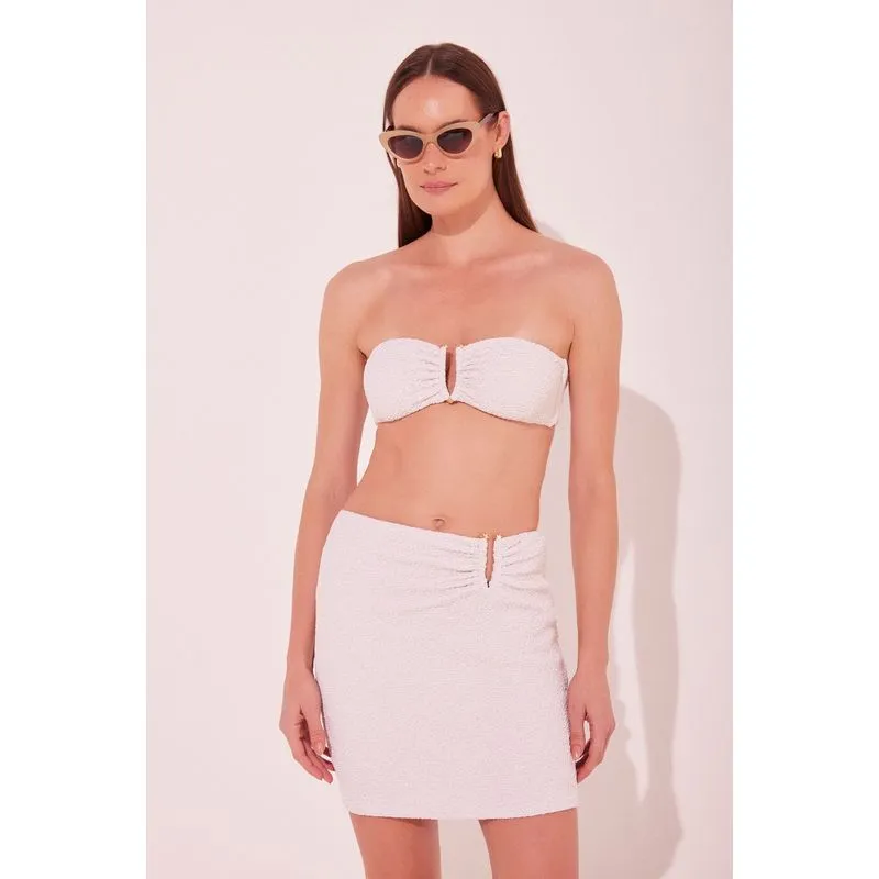 Saia Curta Flocos OFF WHITE/OFF WHITE GG/XL