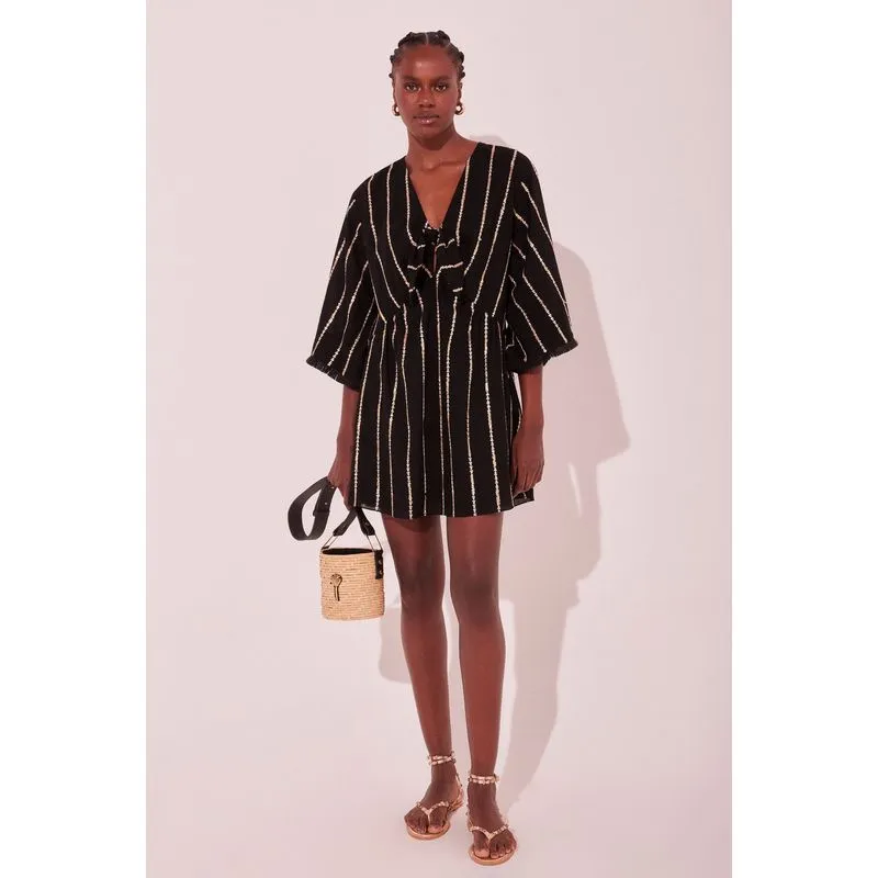 Vestido Curto Leveza Preto PRETO/BLACK P/S