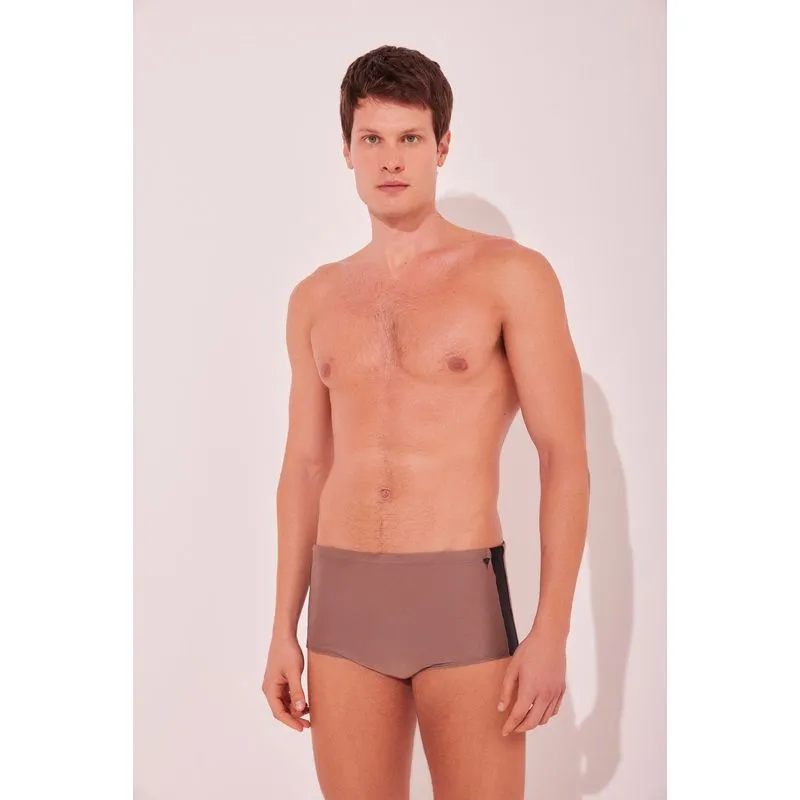 Sunga Larga Liso MARROM/BROWN M/M