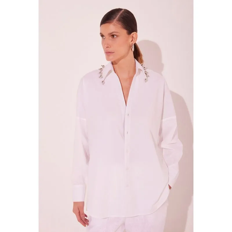 Camisa Manga Longa Sol Branco OFF WHITE/OFF WHITE G/L