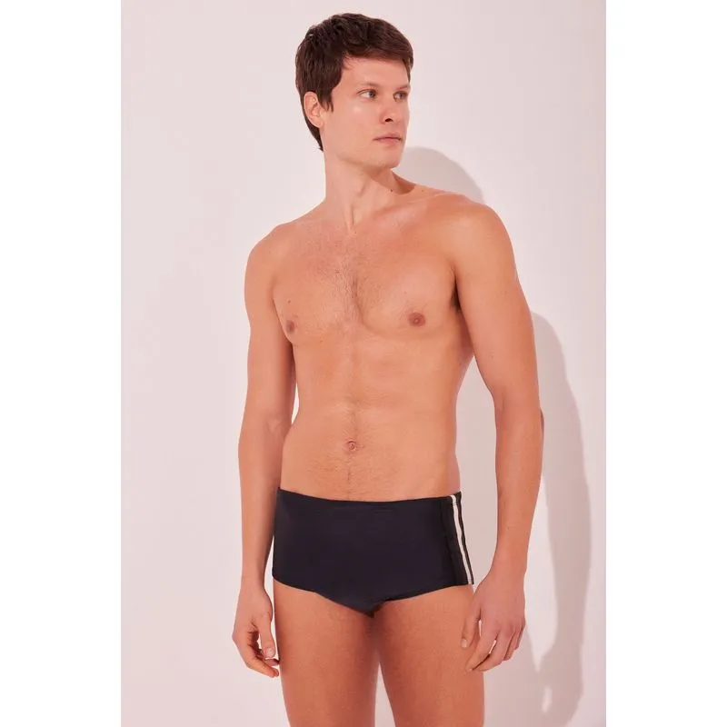 Sunga Larga Liso PRETO/BLACK M/M