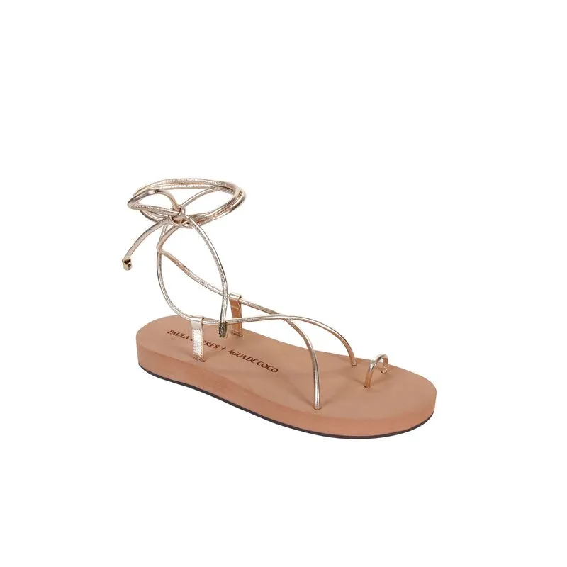 Rasteira Canoa Saturno DOURADO/GOLDEN 35