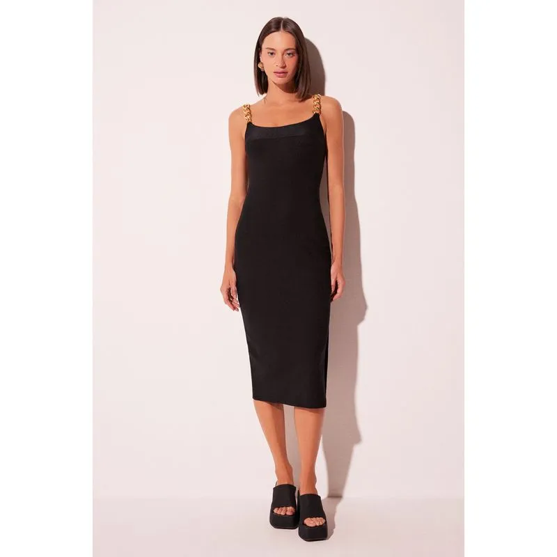 Vestido Midi Patagônia PRETO/BLACK GG/XL