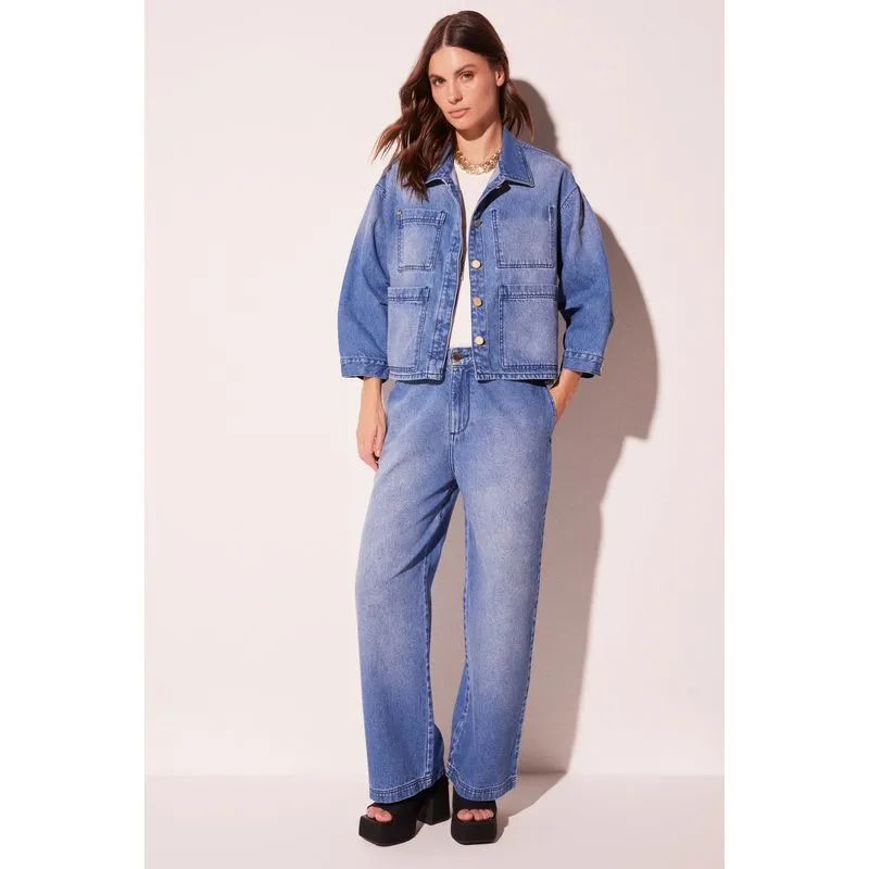 Jaqueta Oversized Correntes AZUL/BLUE G/L