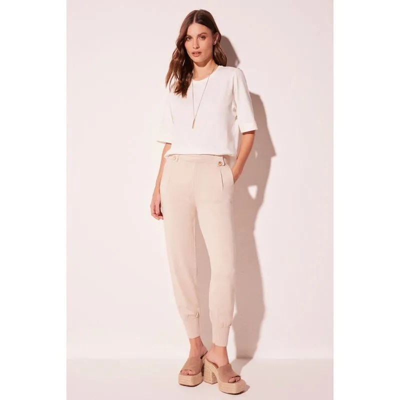 Calça Jogger Tempo Bege BEGE/BEIGE G/L
