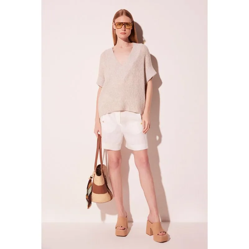 Suéter Oversized Paisagem Off White OFF WHITE/OFF WHITE P/S