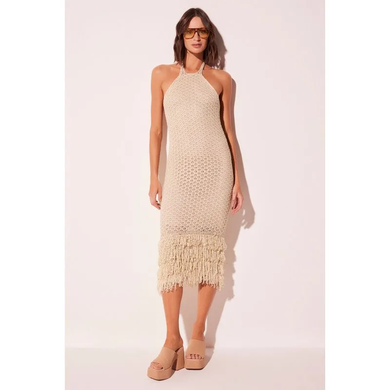 Vestido Midi Voz Bege BEGE/BEIGE GG/XL