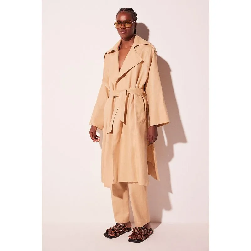 Jaqueta Longa Reflexo Bege BEGE/BEIGE G/L